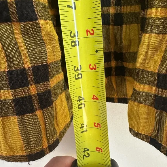 Wray Mini Quinn Dress Gold Plaid Brand New Without Tags - Picture 9 of 10